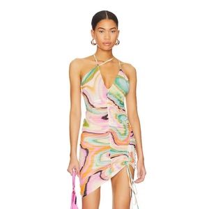 Sucre Mini Dress in Multi Solarized